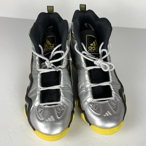 Adidas Kobe Crazy 8 Shoes Metallic‎ Silver Yellow S84005 Mens Size 9 SneakerREAD main image 7